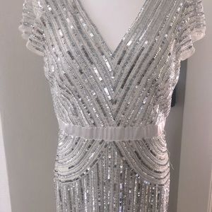 Wedding dress boho sequin size 14